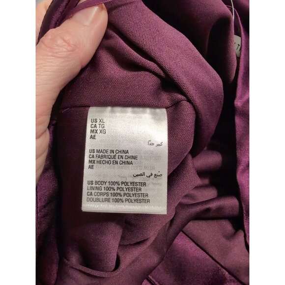And Now This Fixture 3 Plum Ruched Sides Strapless Tube Top Size XL, NWT - Picture 6 of 8